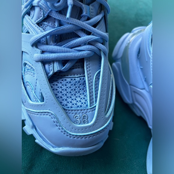 Balenciaga Track runners in Blue, Size 38, worn once. No dust bags - Picture 2 of 3